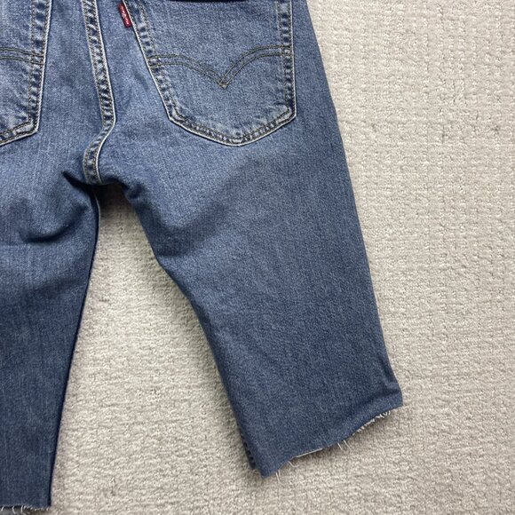 Levi’s 510 Cutoff Denim Shorts Men’s Size 28 Blue Distressed Jean Summer Casual - Picture 12 of 12